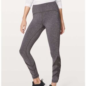 Lululemon Motionful 7/8 Tight 25" Leggings Heathered Black Size 2 XS High Rise